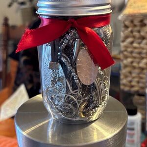 Elegant Silver and Red Jewelry Collection